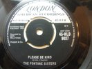 The Fontane Sisters – Please Be Kind 1959 7” London HLD 9037