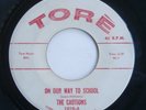 Rare 1962 NJ Doo Wop Rock Record Tore 45 RPM The Cautions - On Our Way To School