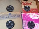Elvis Presley and various other rock and roll 78s records .