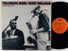 THELONIOUS MONK/GERRY MULLIGAN 'Round Midnight 2xLP on Milestone VG++