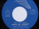 Funk Gospel 45 SONS OF CHRIST Tell The Truth SOC VG+ HEAR