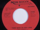 Gospel Funk Soul 45 SOUL SEEKERS Turn Back To The Lord MISSION HEAR