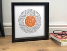 Oasis WONDERWALL | 7' Vinyl Single FRAMED PRINT | Personalised Birthday Present
