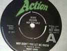 Hoagy Lands Why Didn't You Let Me Know 1972 UK Action  DEMO 45