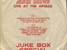 JAMES BROWN Live At The Apollo Vol 1 King EP Juke Box Special 45 With Sleeve