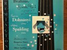 BRAHMS Spalding / von Dohnanyi Sonata Hungarian Dances REMINGTON 199-84 ED1 1st