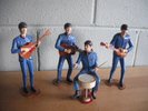 BEATLES 1964 JOHN PAUL GEORGE & RINGO REVELL MODEL FIGURES ASSEMBLED & PAINTED