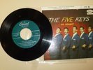 DOOWOP 45 RPM EP RECORD WITH COVER - THE FIVE KEYS - CAPITOL 828