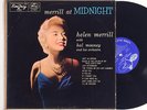 HELEN MERRILL: MERRILL AT MIDNIGHT emarcy LP / female jazz vox MONO DG DRUMMER