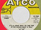 AC/DC It’s a Long Way to the Top / High Voltage ATCO 45 Near Mint U.S. 1976 7”