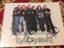 Iron  maiden official fc postcard signed