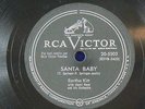 CHRISTMAS 78 nice gift  Eartha Kitt Santa Baby 78 (free xmas 78 also included)