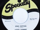 Instrumental R&B Sax Rocker 45 LLOYD LAMBERT King Cotton SPECIALTY HEAR