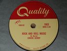 1957 Rock ‘n Roll 78 rpm CHUCK BERRY Rock and Roll Music  QUALITY 1663 Canada