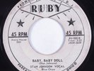 Rockabilly 45 STAN JOHNSON Baby, Baby Doll RUBY HEAR