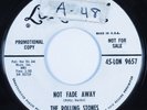 Rock 45 ROLLING STONES Not Fade Away LONDON promo HEAR
