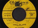 SOLITAIRES: I Really Love You So / Thrill Of Love 45 (sl warp dnap, lots of wol
