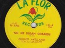 Adolfo Avellanet on 78 rpm La Flor 131: No me digan cobarde/Envidia por amor V+