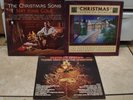 3 Christmas records Nat King Cole Charles Brown  Chateau Ste Holiday-LP-Vinyl