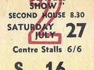 Beatles Beatles Show concert ticket UK TICKET STUB ODEON THEATRE 1963