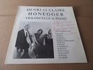 HENRI ET CLAIRE HONEGGER CELLO RECITAL SWISS ONLY ED1 PRIVATE PRESS , SIGNED