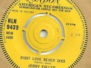 RARE R&R UK DEMO JERRY FULLER first love never + 1 1st PRESS LONDON HLN 9439