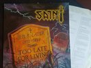 SAINT - TOO LATE FOR LIVING (Vinyl, 1988, Pure Metal) Christian Heavy Metal