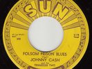 JOHNNY CASH - Sun 232 - Folsom Prison Blues - West Coast pressing - 1955 VG+ 45
