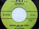 REVALONS original PET doowop 45 Dreams Are For Fools / This Is The Moment  c2584