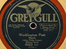 Sousa Military Band Washington Post March Grey Gull 4022 Red Shellac Rare 78