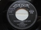 Harvey & The Moonglows on LONDON, Ten Commandments Of Love / Mean Old Blues