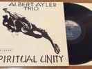 Albert Ayler Trio Spiritual Unity LP Fontana SFJL933 UK Press 1969 Free Jazz VG+
