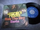 LUCIFER'S FRIEND - RIDE THE SKY - GERMAN ROCK PROG 7 INCH 1971 PS