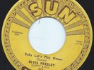 MEGA-RARE SUN ROCKABILLY ORIGINAL 45 ELVIS PRESLEY Baby Let's Play House Sun 217