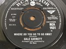 Gale Garnett - I'll Cry Alone - 1965 - UK 7
