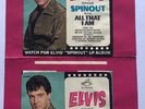 ELVIS PRESLEY -VERY RARE,100% GENUINE ADVERTISING POSTER FOR SPINOUT SINGLE