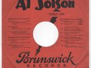 RARE AL JOLSON 78 RPM 10” RECORD SLEEVE BRUNSWICK 1928