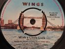 Paul McCartney / Wings ‘with A Little Luck’ Rare Uk DJ Promo 7” Edit