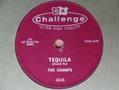 1958 Rock Instrumental 78 rpm THE CHAMPS Tequila / Train To Nowhere  CHALLENGE