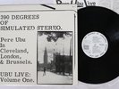 PERE UBU 390 DEGREES OF SIMULATED STEREO UBU LIVE ROUGH TRADE RTL-7 Japan LP