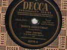 78 rpm Bing Crosby Decca 23778 White Christmas in E-/V+E-