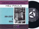 ANN-LOUISE HANSON & BORIS Hej Paula Danish 45PS 1963 Ray Hildebrand Eurovision