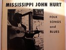 MISSISSIPPI JOHN HURT Folk Songs And Blues Vinyl Lp Record Album PLP 13157