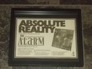 The Alarm-Absolute reality-original advert framed