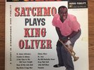 LOUIS ARMSTRONG Satchmo Plays King Oliver Stereo 1960