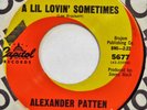 ALEXANDER PATTEN Lil Lovin’ Sometimes CAPITOL 45 northern soul 1966 VG++ mp3