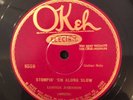Okeh 8558 Lonnie Johnson STOMPIN' EM' ALONG SLOW guitar solos 78rpm N- 1927