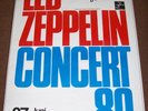 LED ZEPPELIN SUPERB RARE CONCERT POSTER FRIDAY 27th JUNE 1980 NUREMBERG GERMANY