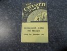 CAVERN CLUB MEMBERSHIP CARD 1961  + 1961 LOCARNO LIVERPOOL MEMBERSHIP