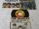 3 Beatles Vinyl 45s w/Picture Sleeves-All You Need Is Love; Help; Hold Your Hand